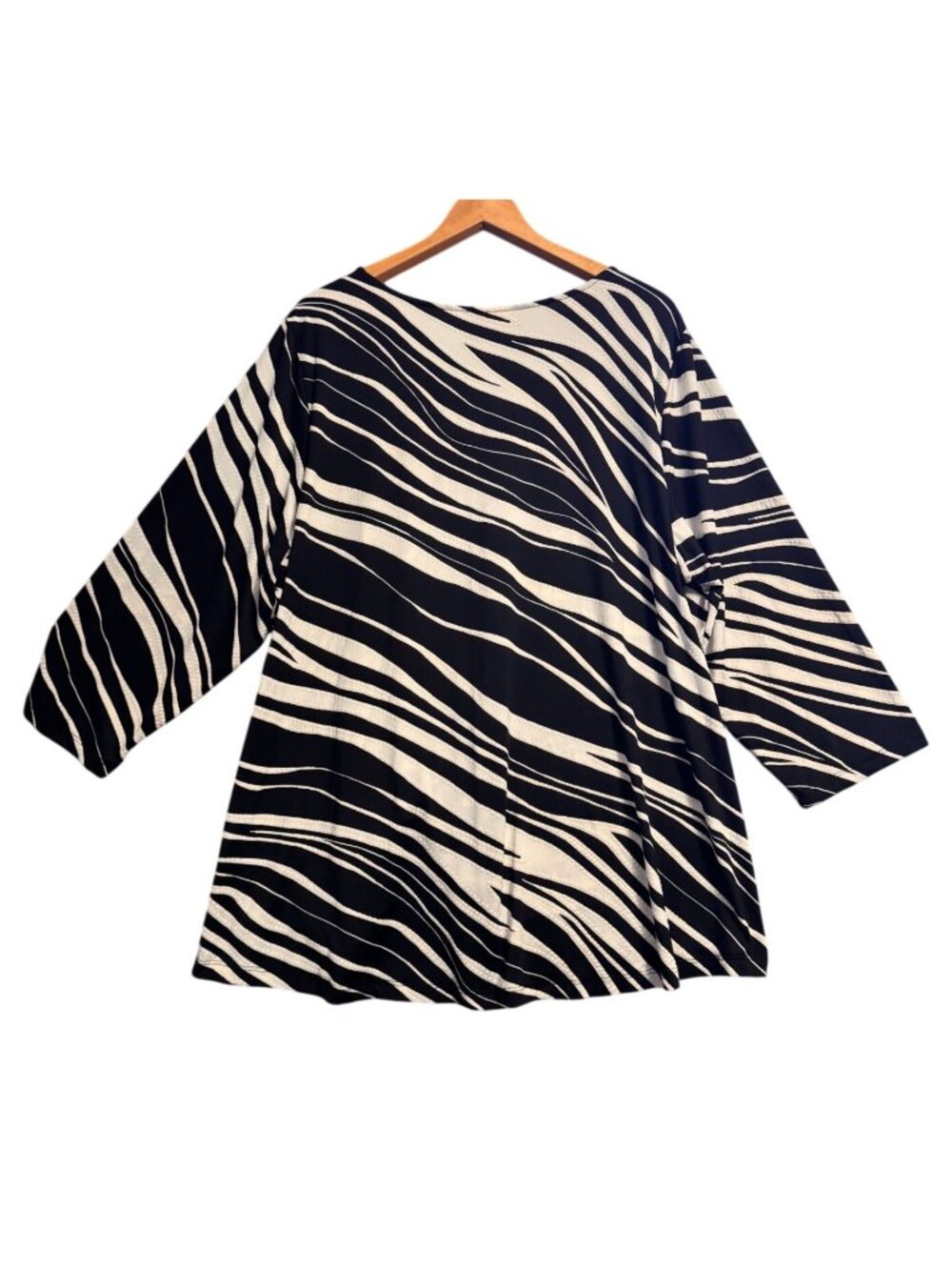 Ruby Rd Woman Top Zebra Print Tunic Style 2X 95% Polyester Stretch Design - Picture 2 of 14